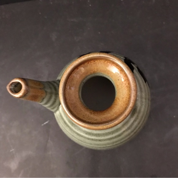 Vintage traditional Hagi-Yagi Pottery with double TEA / SAKE set with 5 tea cups - Picture 9 of 9